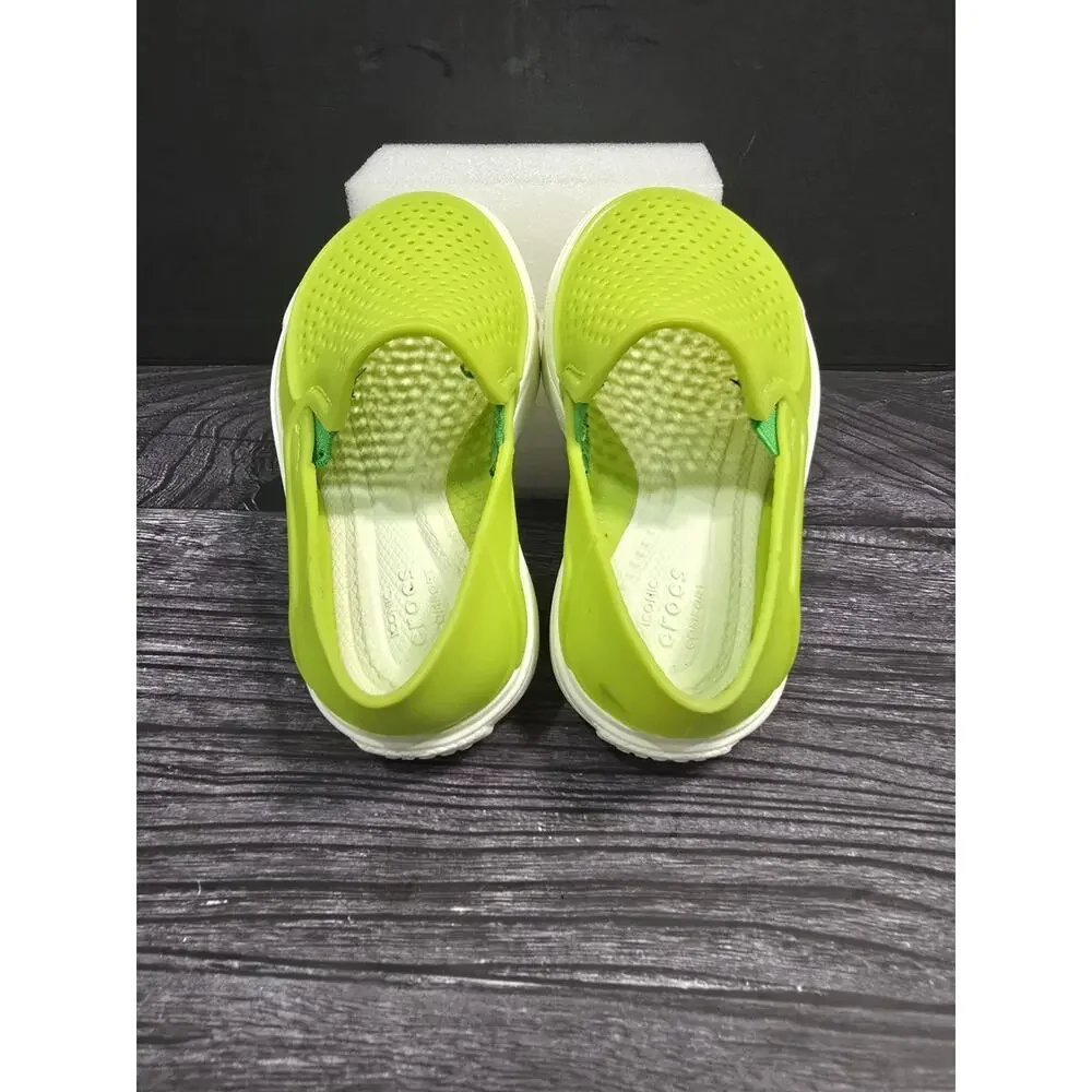 Crocs Kids CitiLane Roka Slip On Sneaker Shoes Toddler Size C6 Volt Lime Green